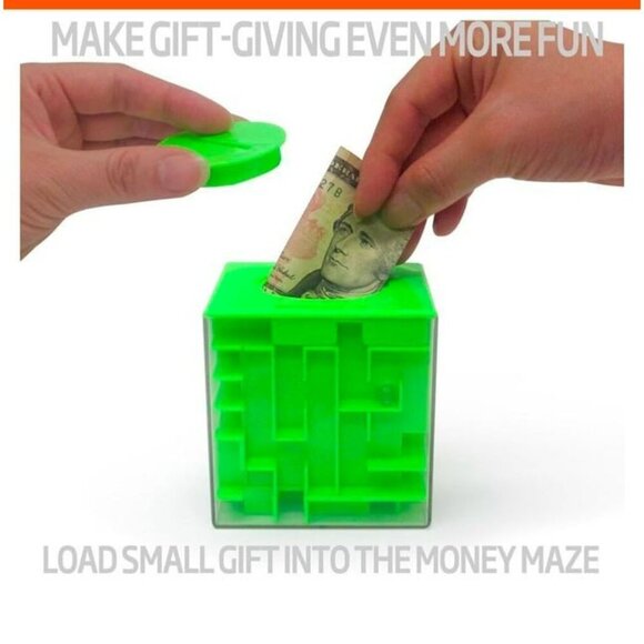 NWT Money Maze Puzzle Box | A Fun Unique Way to Give Gifts | Green - Picture 2 of 7